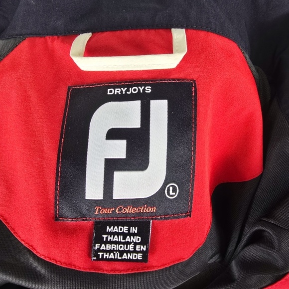 DRYJOYS FOOTJOY Mens L Golf Tour Collection Pullover Jacket S/S Windbreaker - Picture 7 of 11